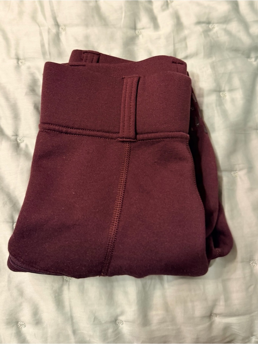Kerrit’s Women’s  High-Waist Maroon Full seat Fleece Riding Tights. XS EUC
